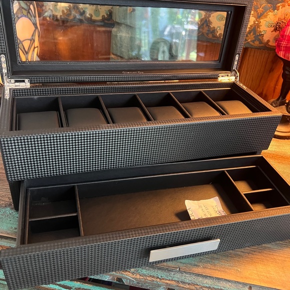 Glenor Co Watch Organizer Jewelry Box New - Picture 5 of 10